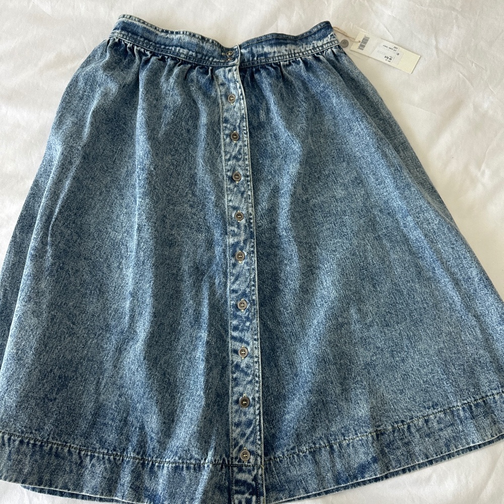 Girls porter denim size 22 jean skirt